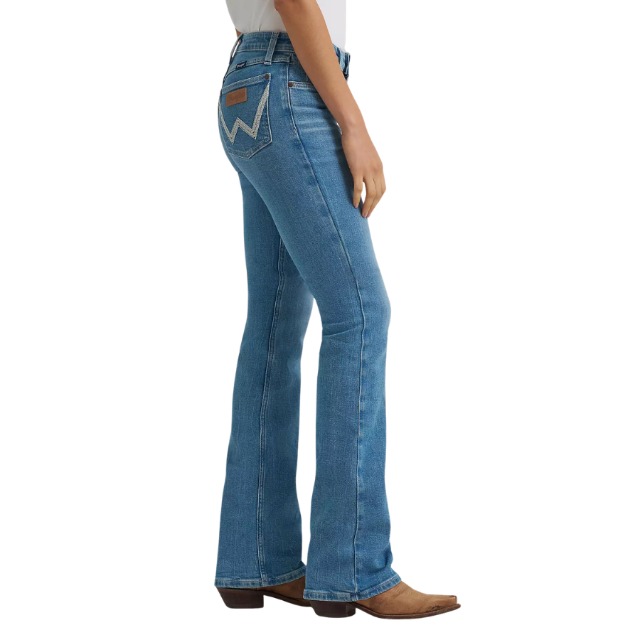 Wrangler Retro Women's Mae Mid Rise Bootcut Jean in Illiana