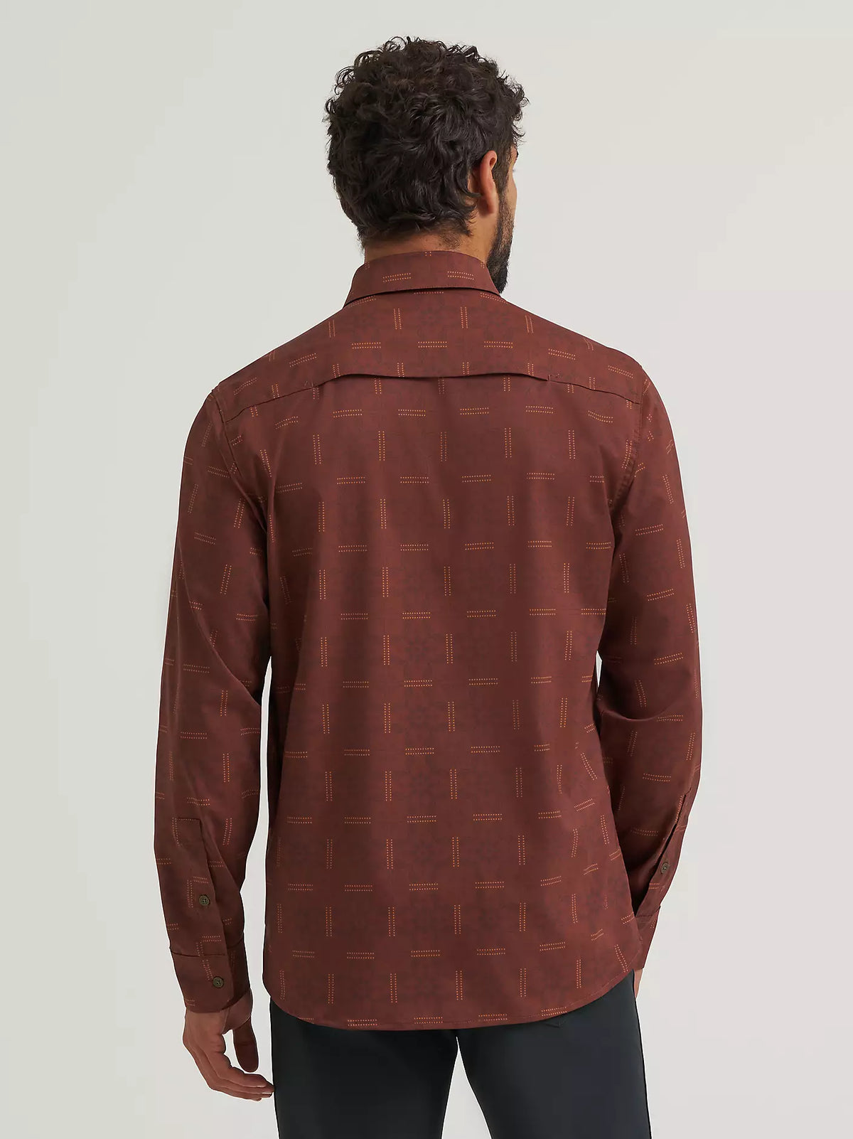 Wrangler ATG Men's L/S Technical Shirt in Sepia