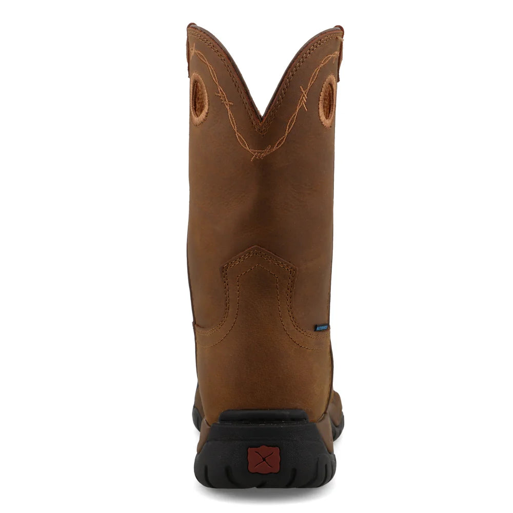 Twisted X Women's 9" All Around Work Boot in Distressed Saddle