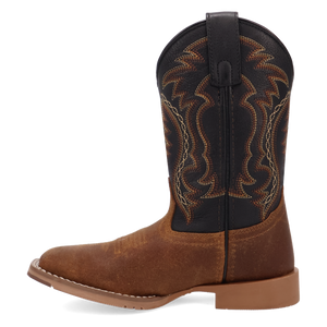 Dan Post Kid's Beasley Leather Boot in Tan/Black