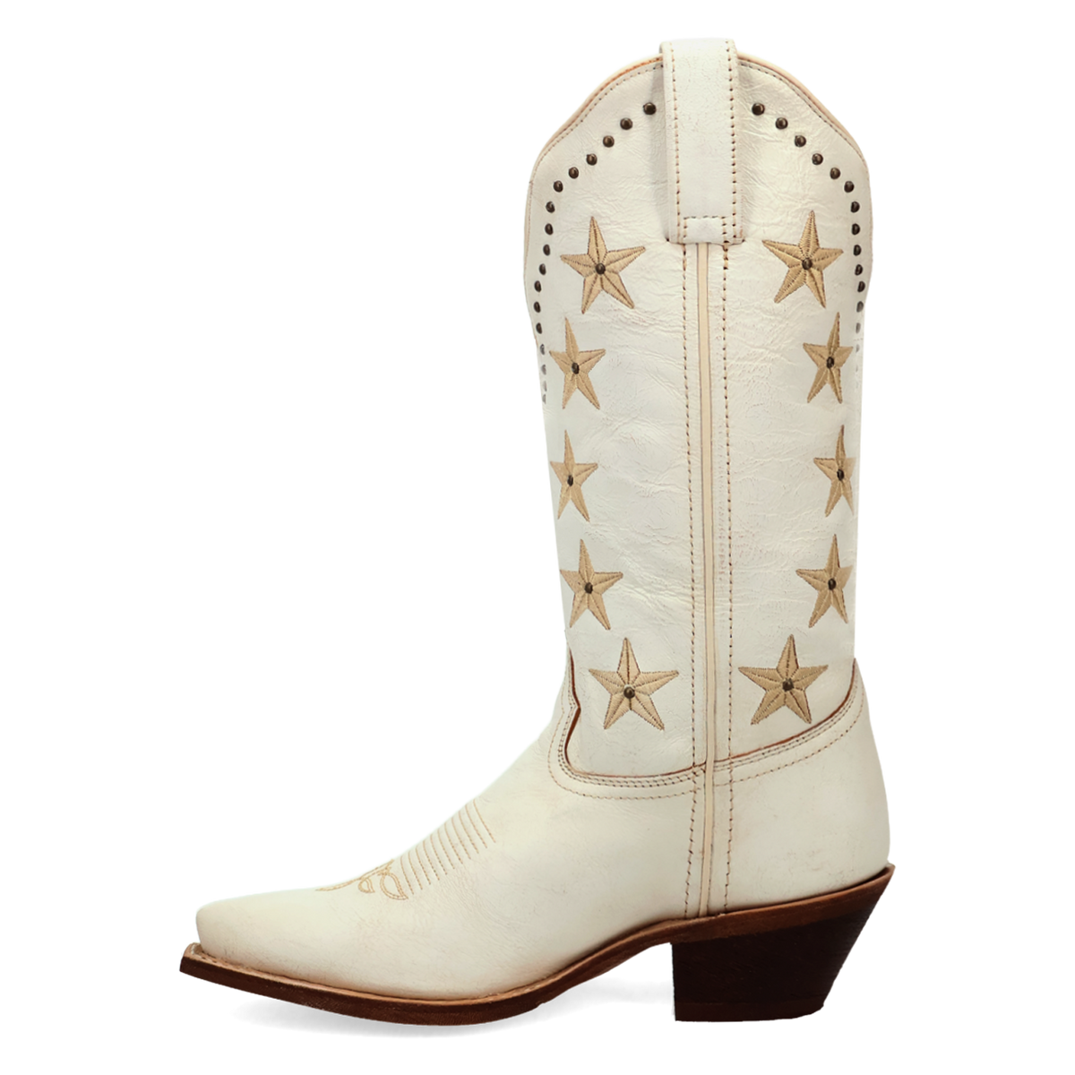 Laredo Women's Serenade Snip Toe Leather Boot in White