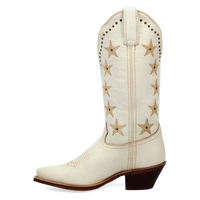 Laredo Women's Serenade Snip Toe Leather Boot in White