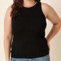 Women's Plus Size Ribbed Knit Tank (Three Colors)