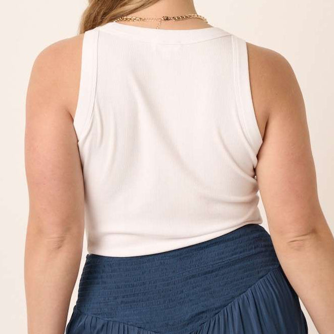 Women's Plus Size Ribbed Knit Tank (Three Colors)