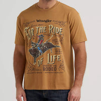 Wrangler Men's Ride of Life Vintage Fit Graphic T-Shirt in Tobacco Brown