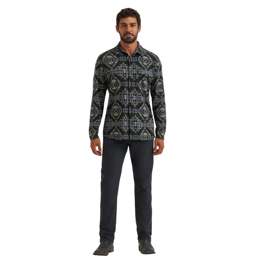 Wrangler Men's All Terrain Gear Techno Knit 5 Pocket Pant in Phantom