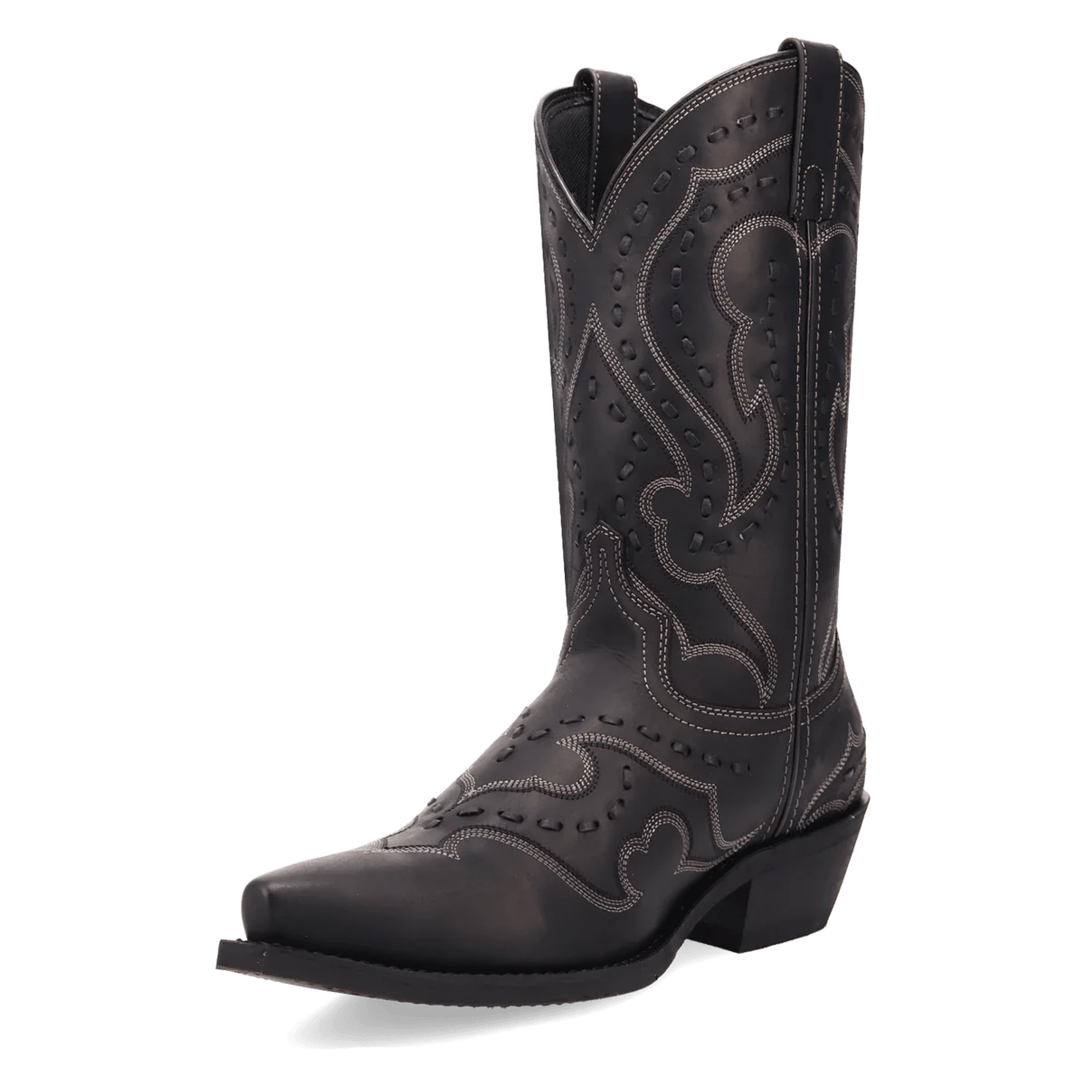 Laredo Men's Squire Snip Toe Western Boot in Black