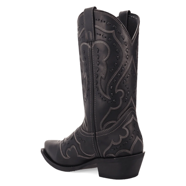 Laredo Men's Squire Snip Toe Western Boot in Black