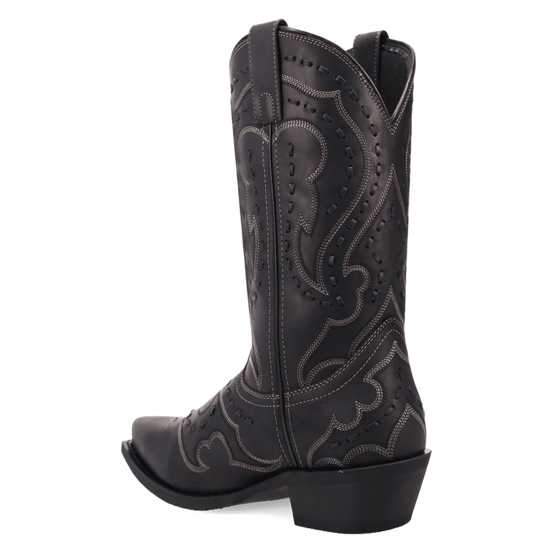 Laredo Men's Squire Snip Toe Western Boot in Black