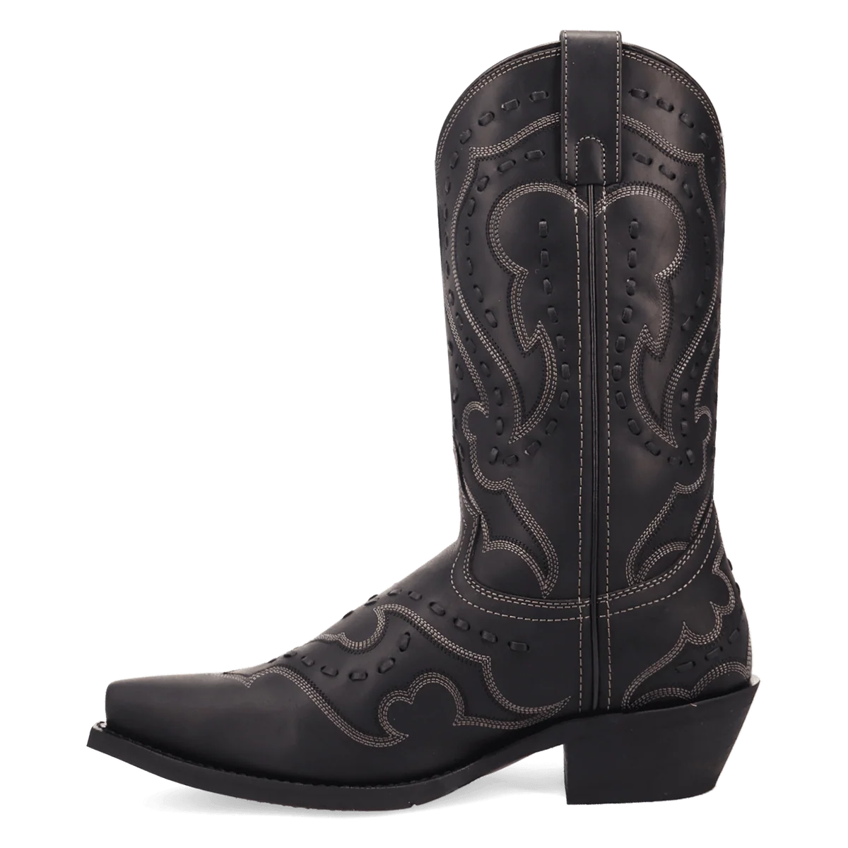 Laredo Men's Squire Snip Toe Western Boot in Black