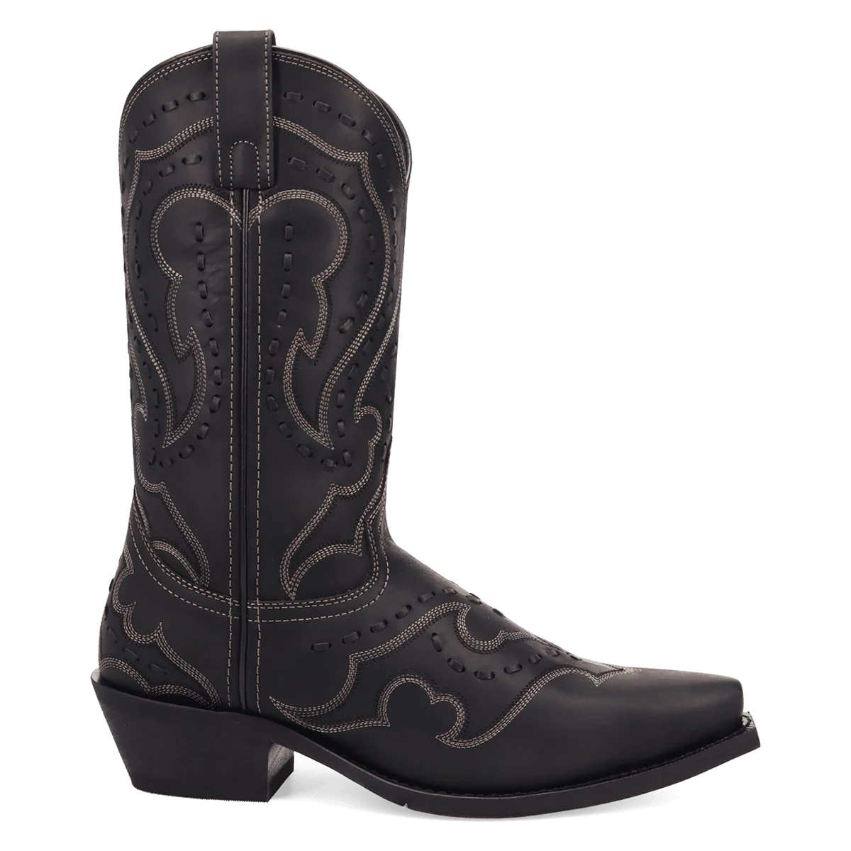 Laredo Men's Squire Snip Toe Western Boot in Black