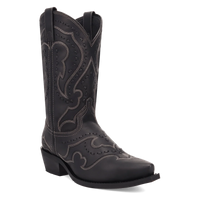 Laredo Men's Squire Snip Toe Western Boot in Black