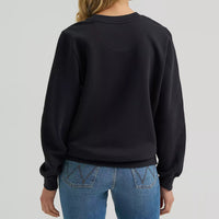 Wrangler Retro® Women's American Original Crew Sweatshirt in Black