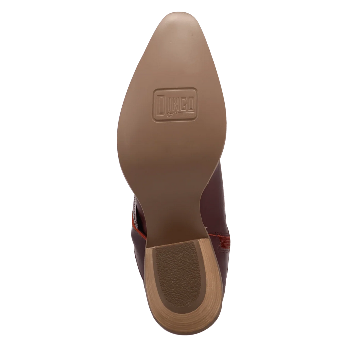 Dingo Women's Saddle Up Leather Bootie in Burgundy