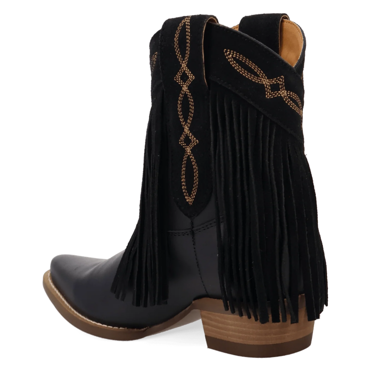 Dingo Women's Last Ride Leather Bootie in Black