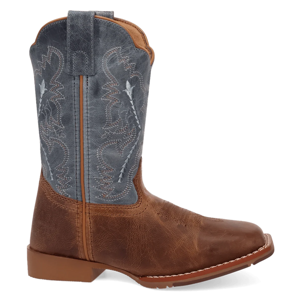 Dan Post Kid's Salina Western Boot in Tan/Blue