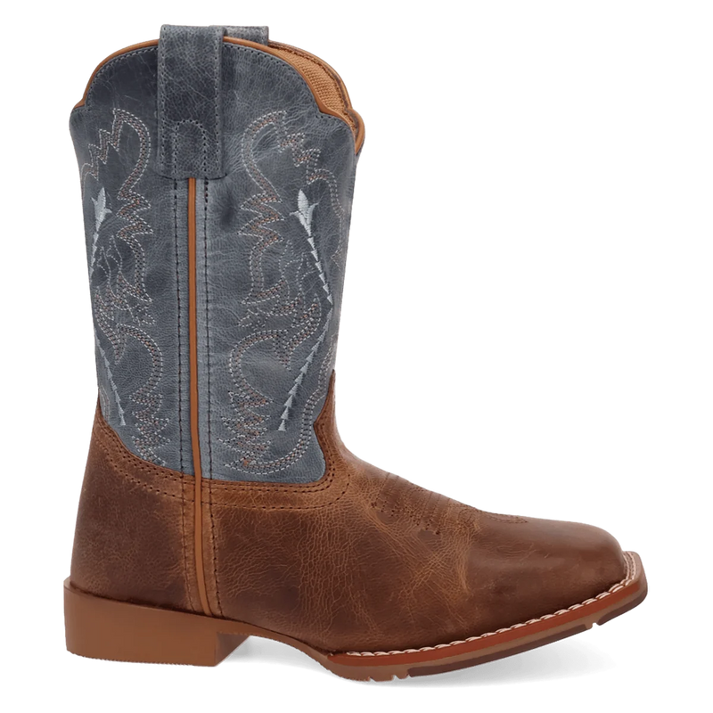 Dan Post Kid's Salina Western Boot in Tan/Blue