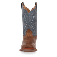 Dan Post Kid's Salina Western Boot in Tan/Blue