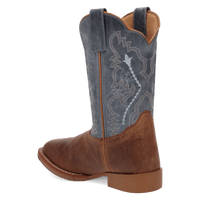 Dan Post Kid's Salina Western Boot in Tan/Blue