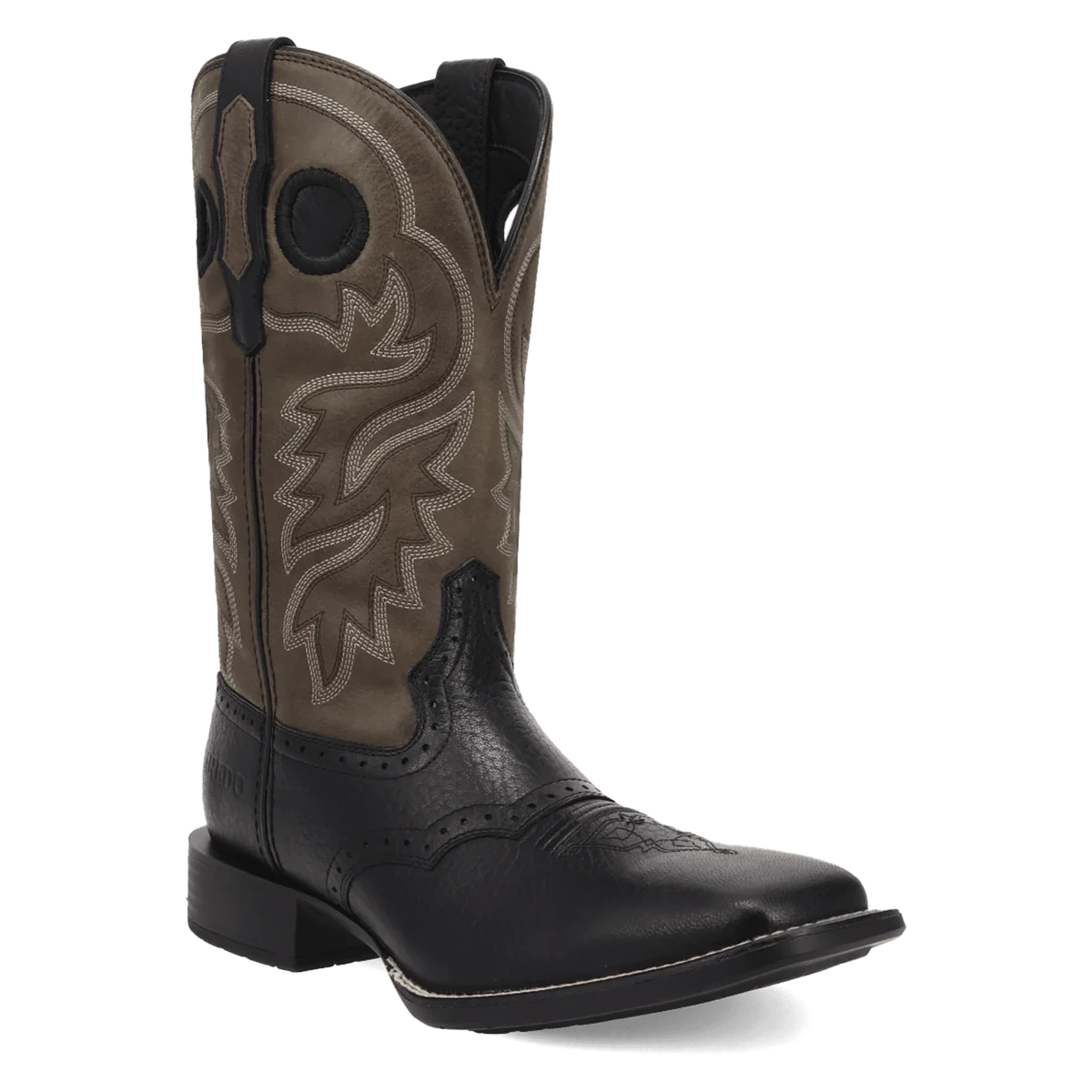 Laredo Men's Burnham Leather Boot in Black/Grey