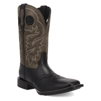 Laredo Men's Burnham Leather Boot in Black/Grey