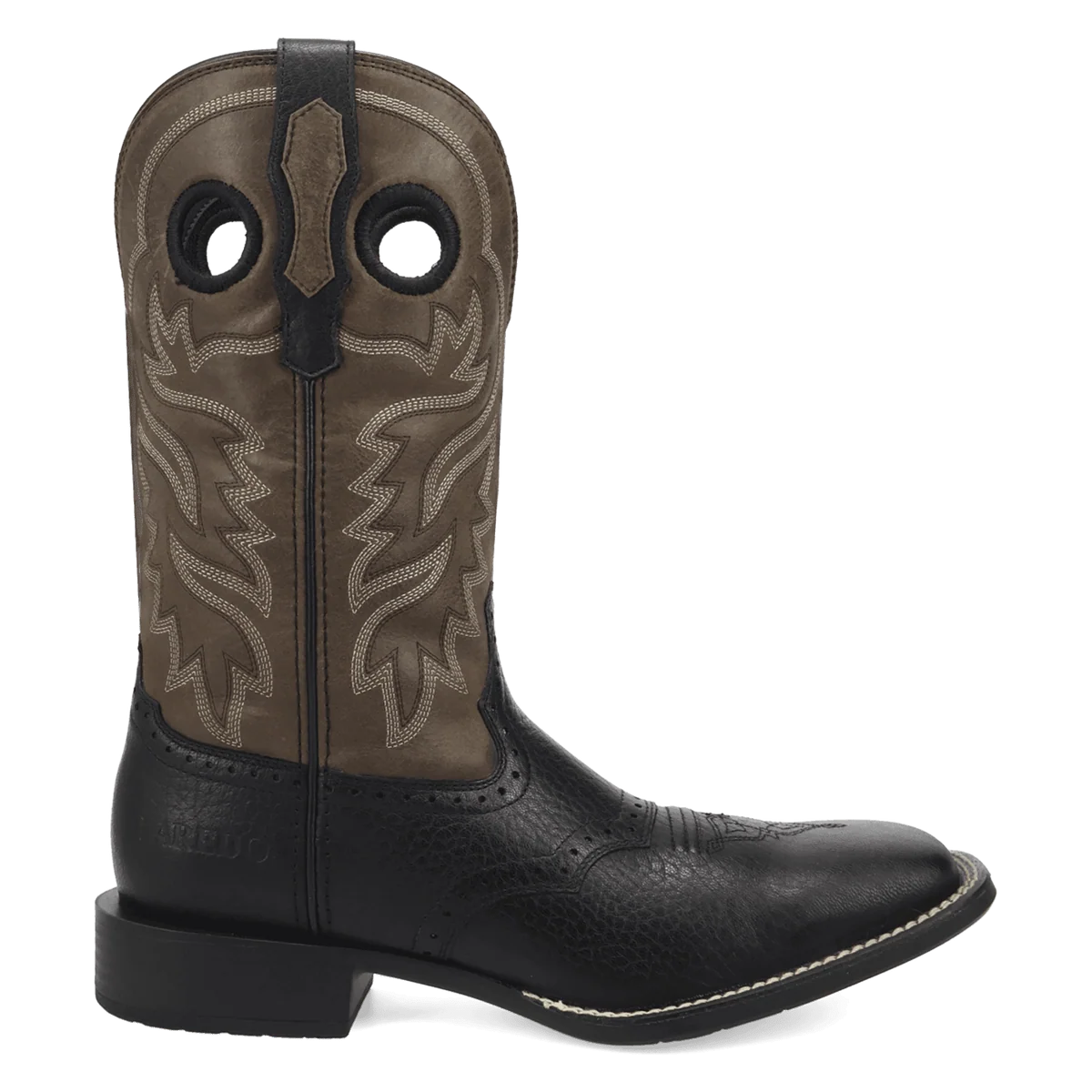 Laredo Men's Burnham Leather Boot in Black/Grey