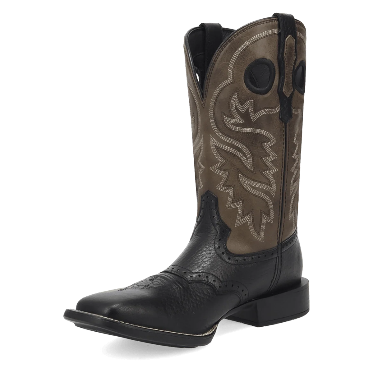 Laredo Men's Burnham Leather Boot in Black/Grey