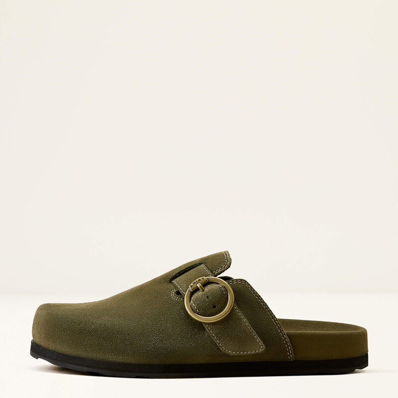 Ariat Women's Country Mule in Olive Suede