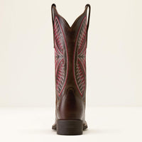 Ariat Women's Round Up Ruidoso Wide Square Toe Boot in Arizona Brown