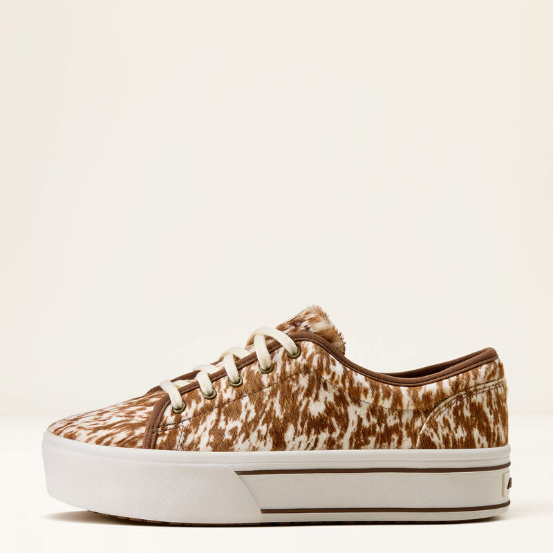 Ariat Women's Skylar Platform Shoe in Speckled Cow Print