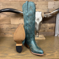Roper Women's Ryder 16" Snip Toe Boot in Blue