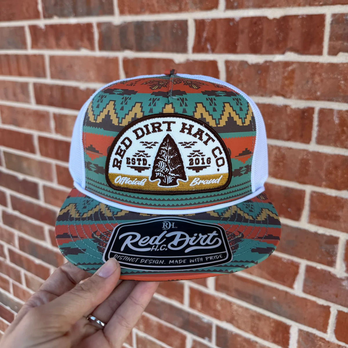 Red Dirt Hat Co. Lost & Found Hat in Aztec/White