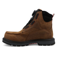 Twisted X Men's 6" Quick Draw Work Boot Nano Safety Toe in Brown & Black