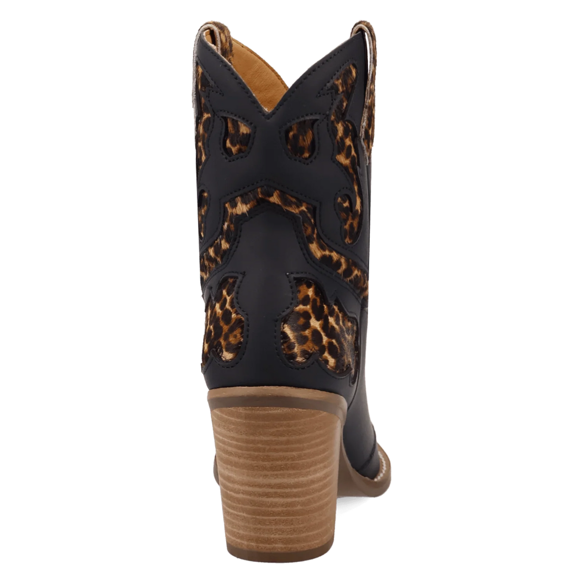 Dingo Women's Run Wild Leather Bootie in Leopard