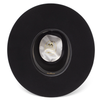 Resistol Midnight 6X Fur Felt Open Crown Hat in Black