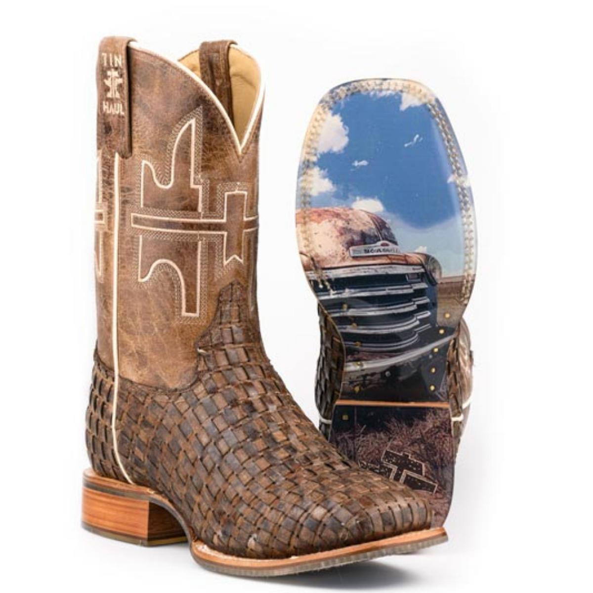 Tin Haul Men's Every Bone Dry Western Boot with Bone Dry Sole