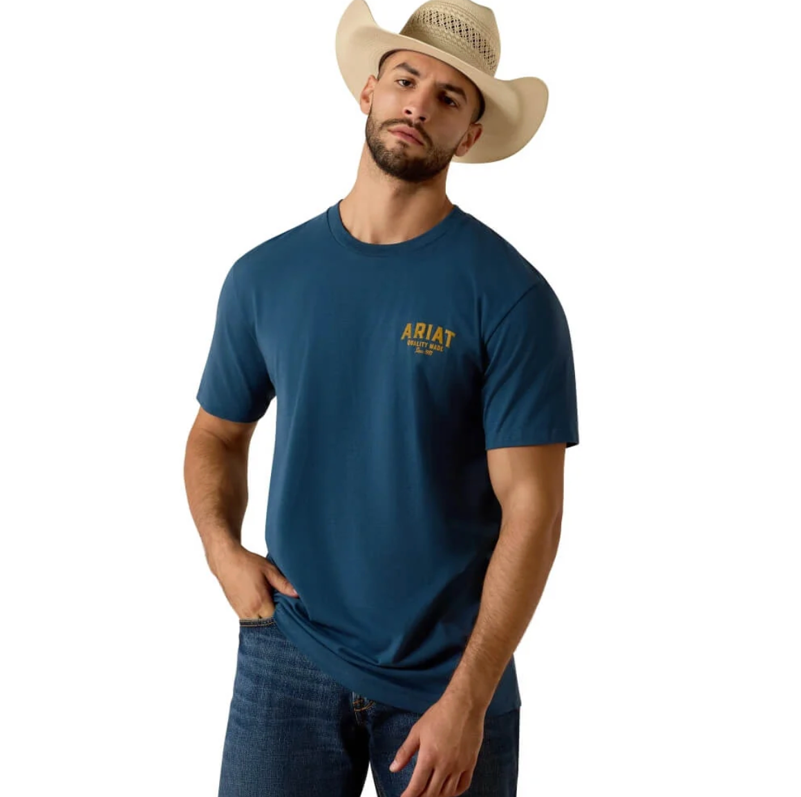 Ariat Men's Quality Wood States S/S Graphic Tee in Key Largo