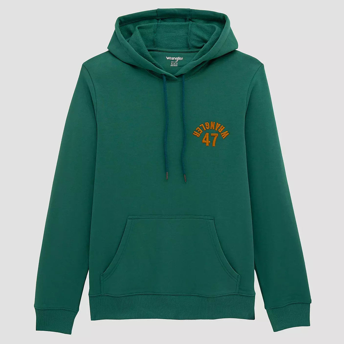 Wrangler Men's W Upside Down Hoodie in Hunter Green