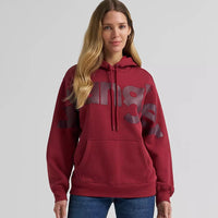 Wrangler Women's Wide Open Spaces Hoodie in Deep Burgundy
