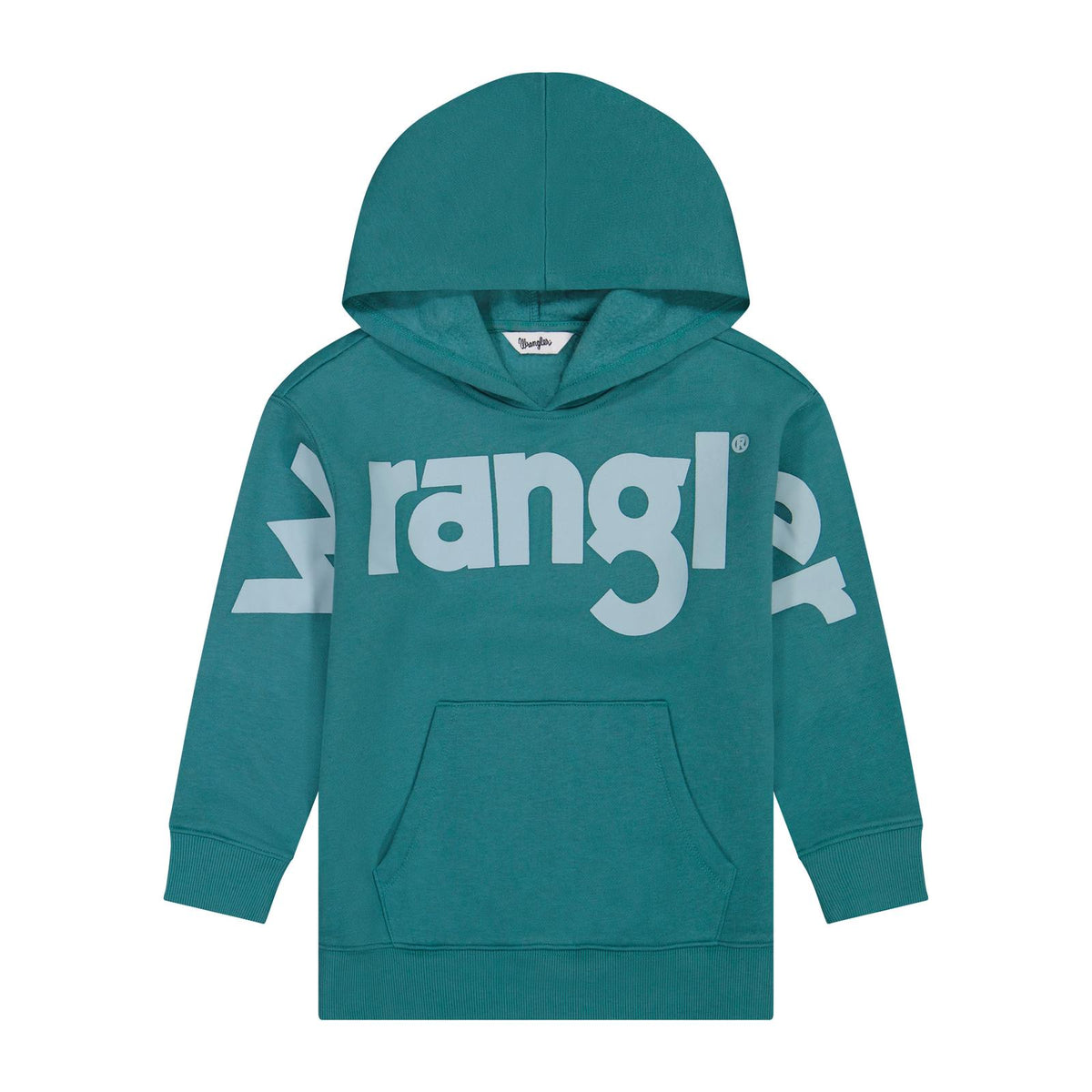 Wrangler Girl's Wide Open Spaces Hoodie in Teal Dream