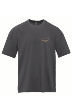 Kimes Ranch Camo Crest T-Shirt in Graphite Black