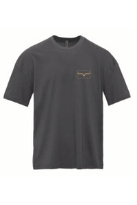Kimes Ranch Camo Crest T-Shirt in Graphite Black