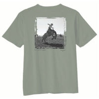 Kimes Ranch Bronc Ride T-Shirt in Sage