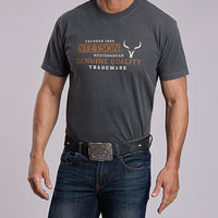 Stetson Unisex Genuine Quality Graphic T-Shirt in Grey