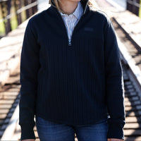 Cinch Women's 1/4 Zip Pullover Jacket in Black