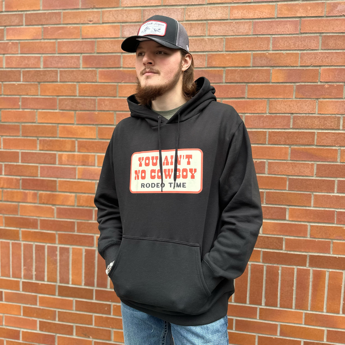 Rock & Roll Denim Men's Dale Graphic Hoodie in Black