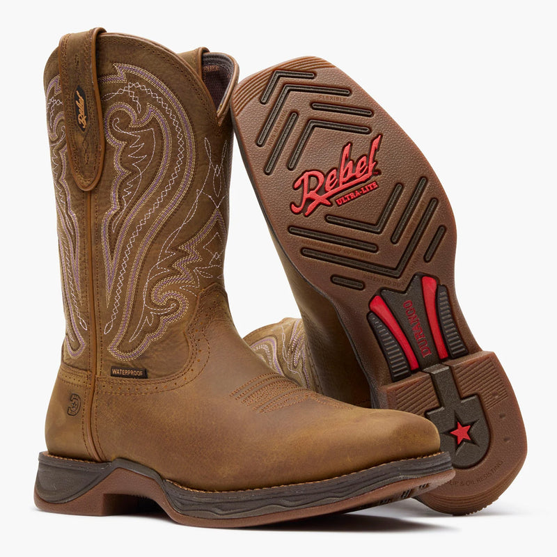 Durango Women's Lady Rebel Ultra-Lite Waterproof Western Boot in Filly Brown