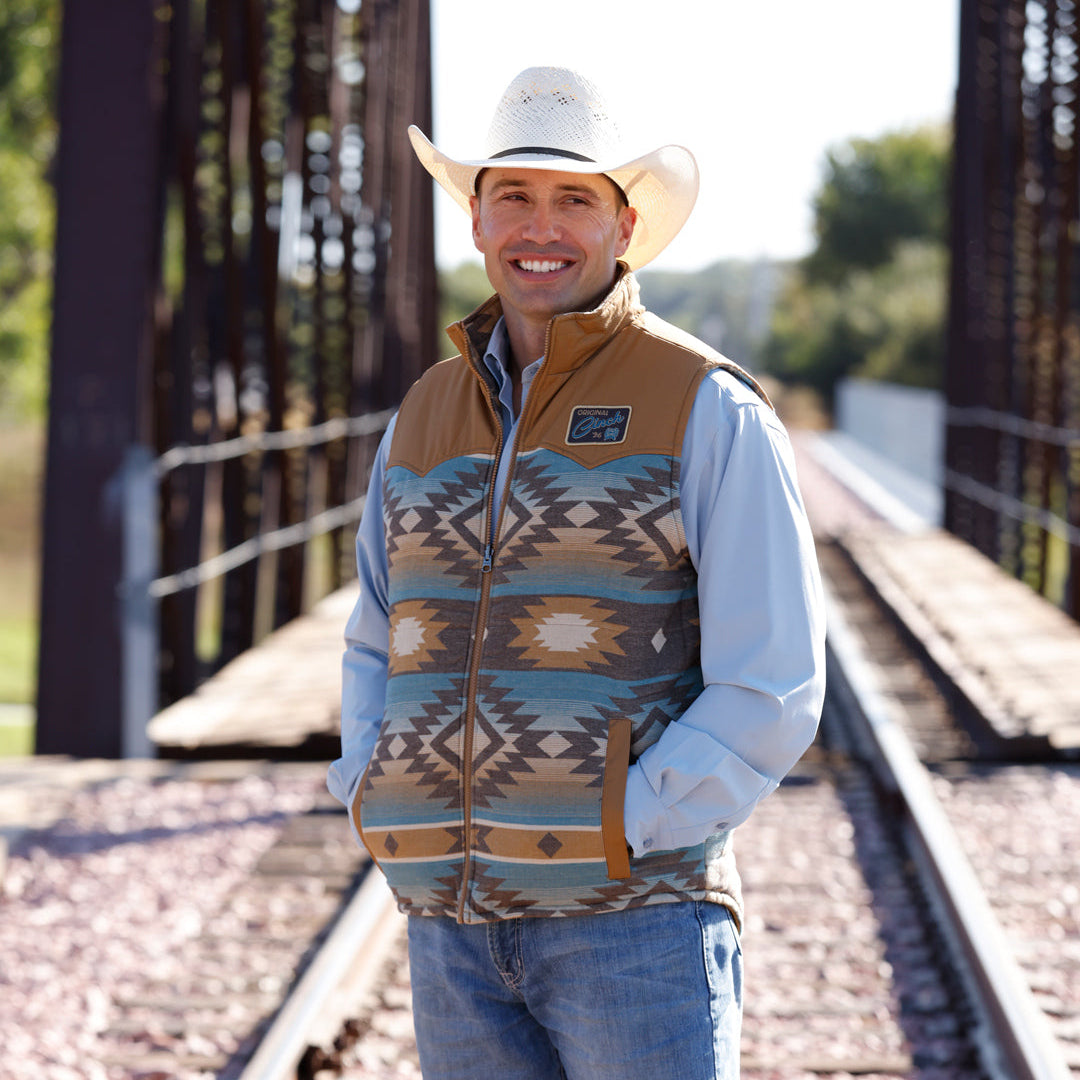 Cinch Men's Reversible Vest in Multi
