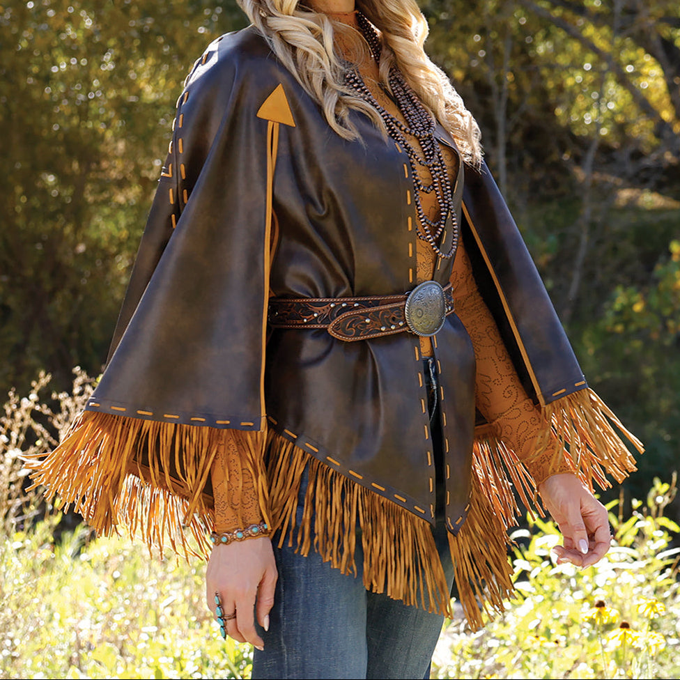 Cruel Denim Women's Cape in Brown