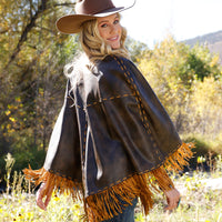 Cruel Denim Women's Cape in Brown